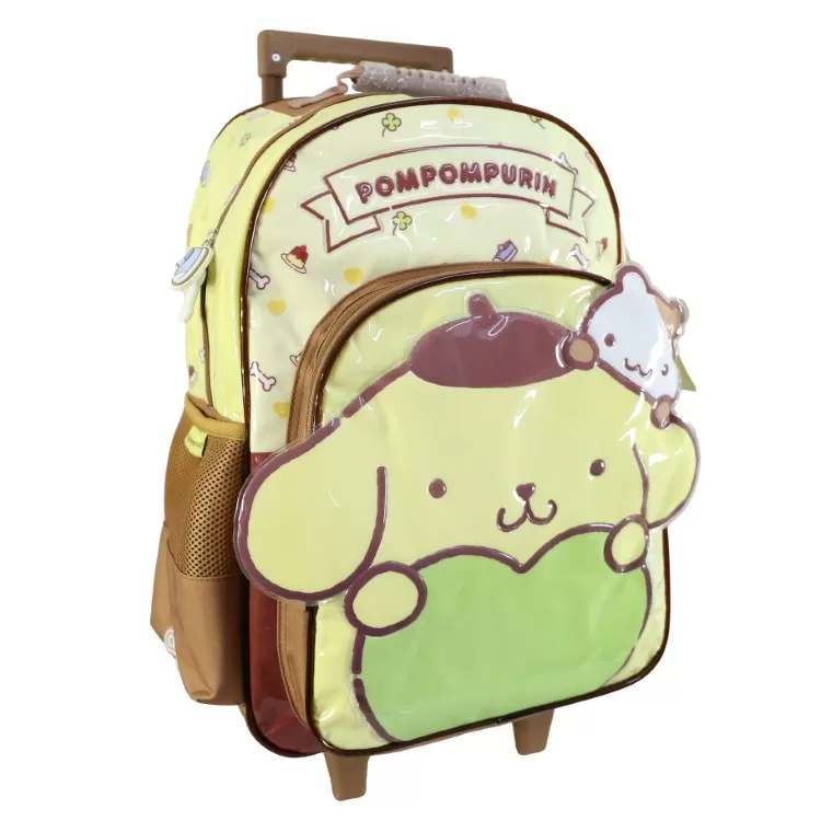 Mochila Escolar 2026 Pompompurin 18" con Carro Art.SR3701